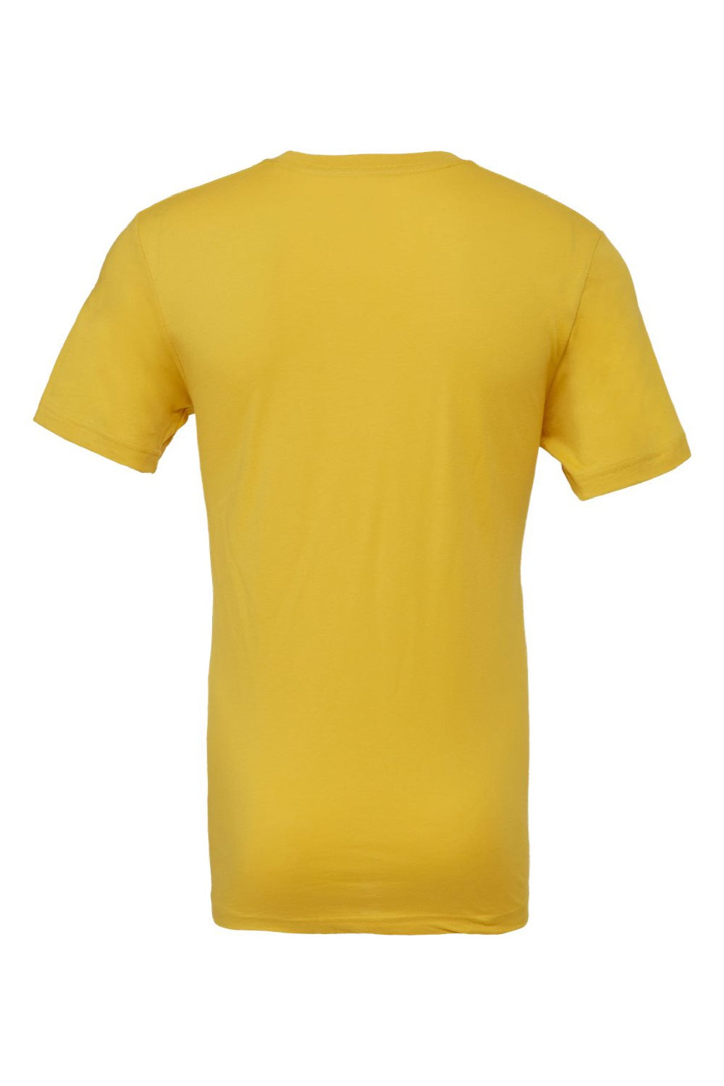 Bella + Canvas BC3001/3001 Mens Jersey Short Sleeve Crewneck T-Shirt Maize Yellow Flat Back