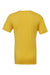 Bella + Canvas BC3001/3001 Mens Jersey Short Sleeve Crewneck T-Shirt Maize Yellow Flat Back