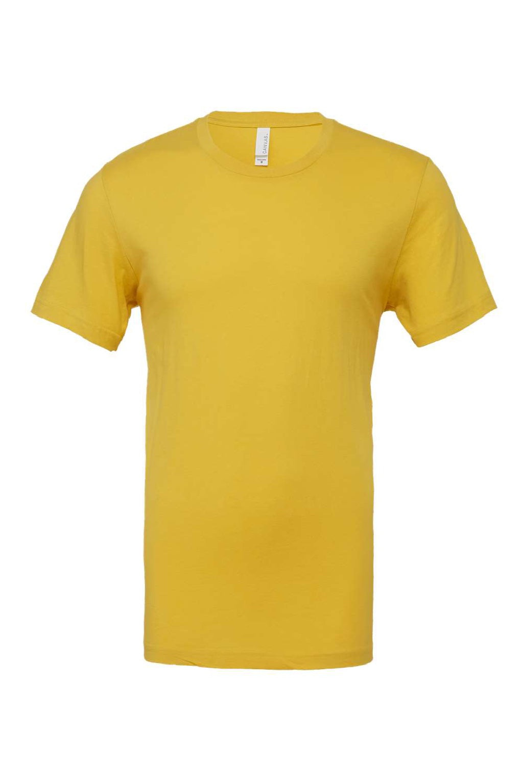 Bella + Canvas BC3001/3001 Mens Jersey Short Sleeve Crewneck T-Shirt Maize Yellow Flat Front