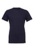 Bella + Canvas BC3001/3001 Mens Jersey Short Sleeve Crewneck T-Shirt Navy Blue Flat Front