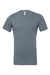 Bella + Canvas BC3001/3001C Mens Jersey Short Sleeve Crewneck T-Shirt Steel Blue Flat Front