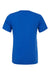 Bella + Canvas BC3001/3001C Mens Jersey Short Sleeve Crewneck T-Shirt True Royal Blue Flat Back
