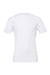 Bella + Canvas BC3001/3001 Mens Jersey Short Sleeve Crewneck T-Shirt White Flat Front