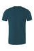 Bella + Canvas BC3001/3001 Mens Jersey Short Sleeve Crewneck T-Shirt Deep Teal Blue Flat Back