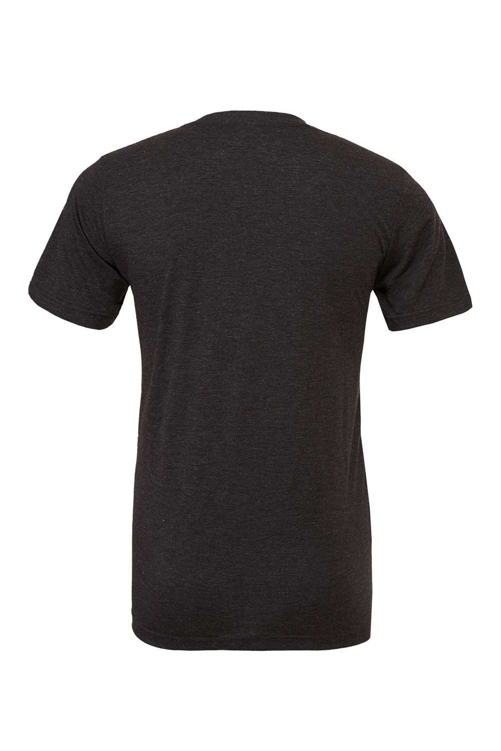 Bella + Canvas BC3413/3413C/3413 Mens Short Sleeve Crewneck T-Shirt Charcoal Black Flat Back