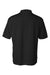 Sierra Pacific 0469 Mens Moisture Wish Mesh Short Sleeve Polo Shirt Black Flat Back
