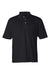 Sierra Pacific 0469 Mens Moisture Wish Mesh Short Sleeve Polo Shirt Black Flat Front