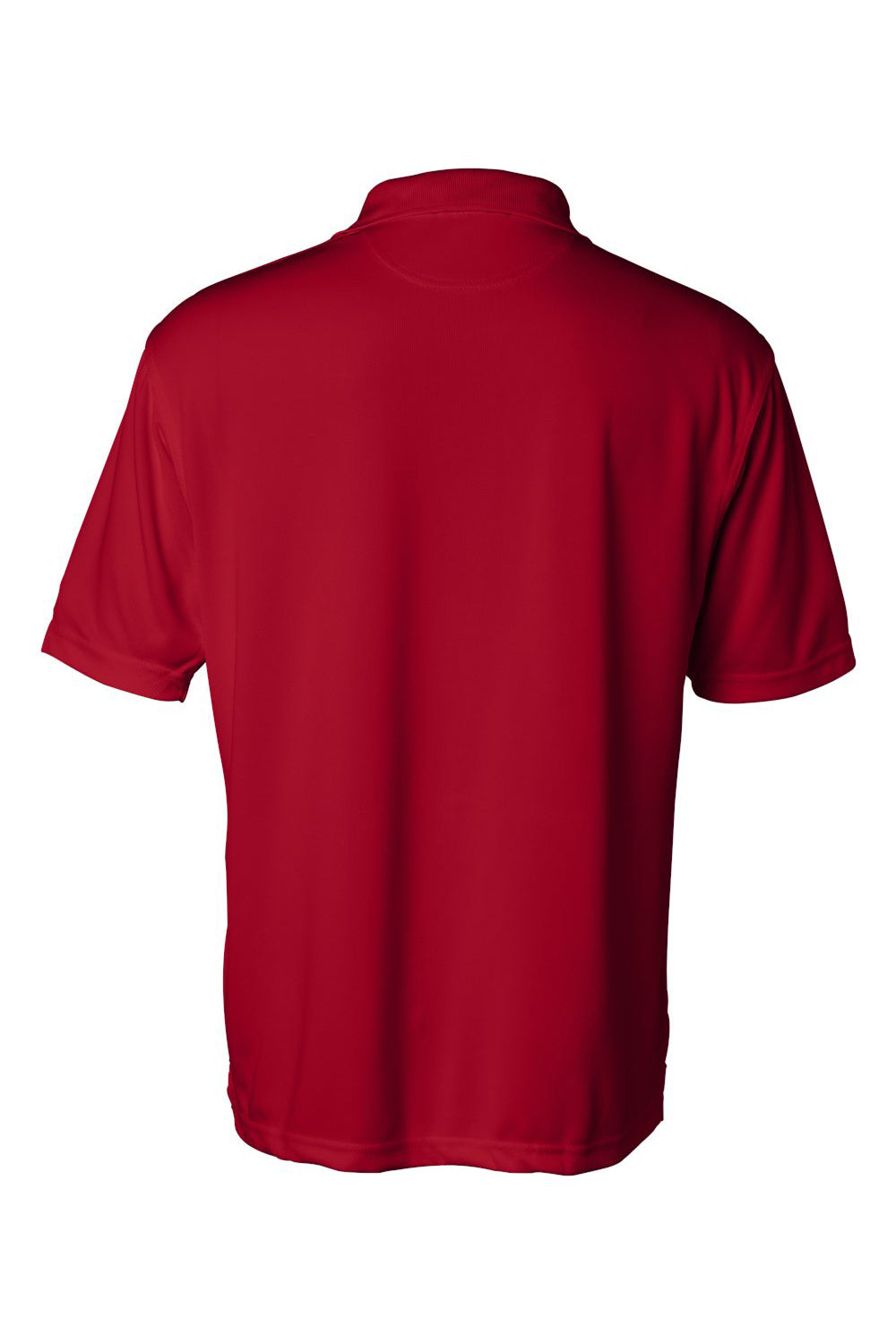 Sierra Pacific 0469 Mens Moisture Wish Mesh Short Sleeve Polo Shirt Red Flat Back