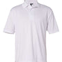 Sierra Pacific Mens Moisture Wish Mesh Short Sleeve Polo Shirt - White - NEW