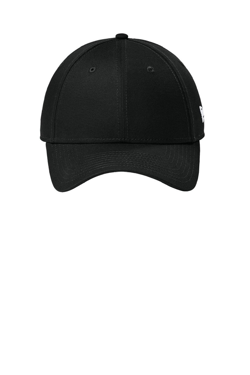 New Era Hats NE200 Mens Adjustable Hat Flag Black Flat Front