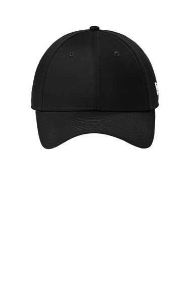 New Era Hats NE200 Mens Adjustable Hat Flag Black Flat Front