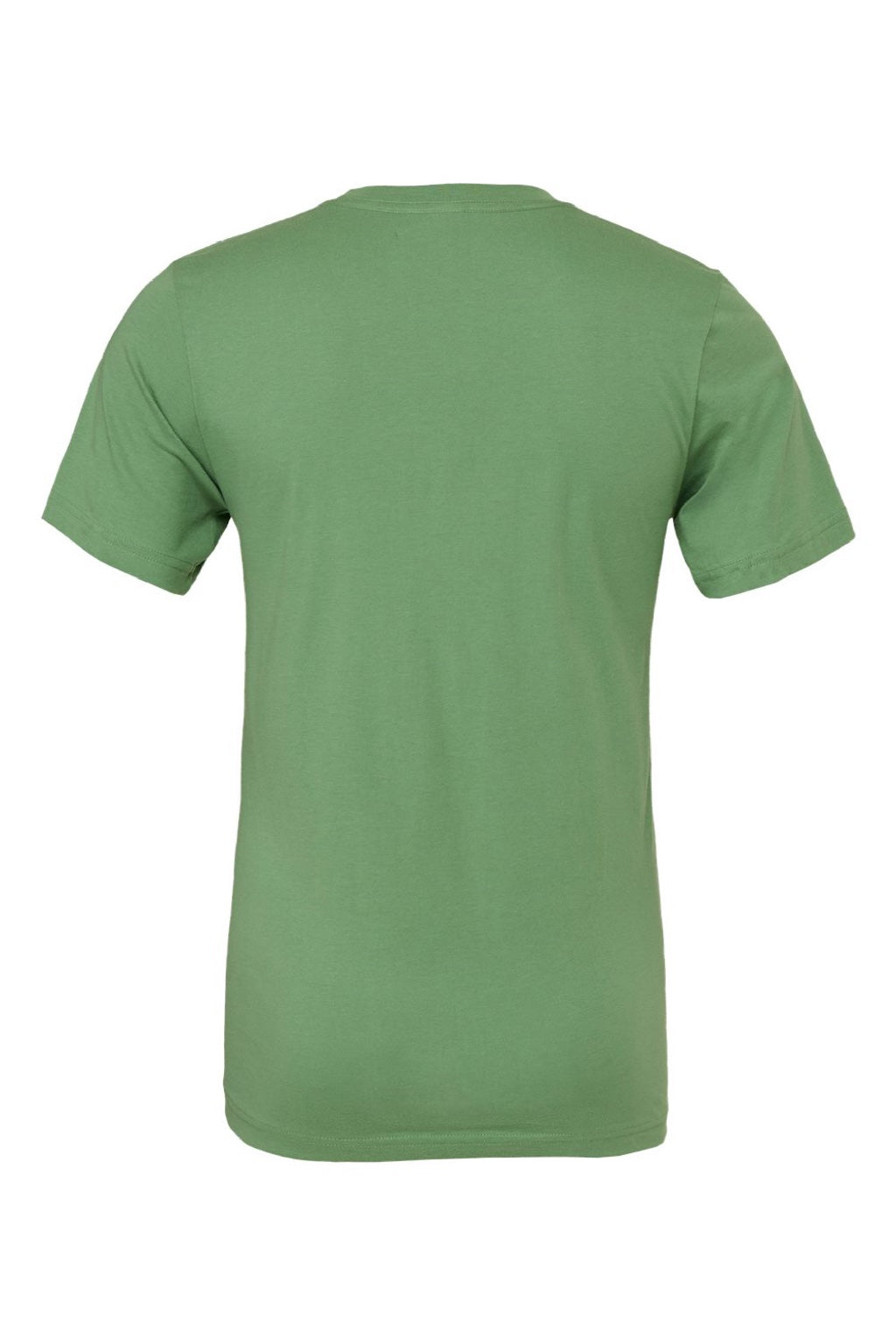 Bella + Canvas BC3001/3001 Mens Jersey Short Sleeve Crewneck T-Shirt Leaf Green Flat Back