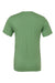 Bella + Canvas BC3001/3001C Mens Jersey Short Sleeve Crewneck T-Shirt Leaf Green Flat Back