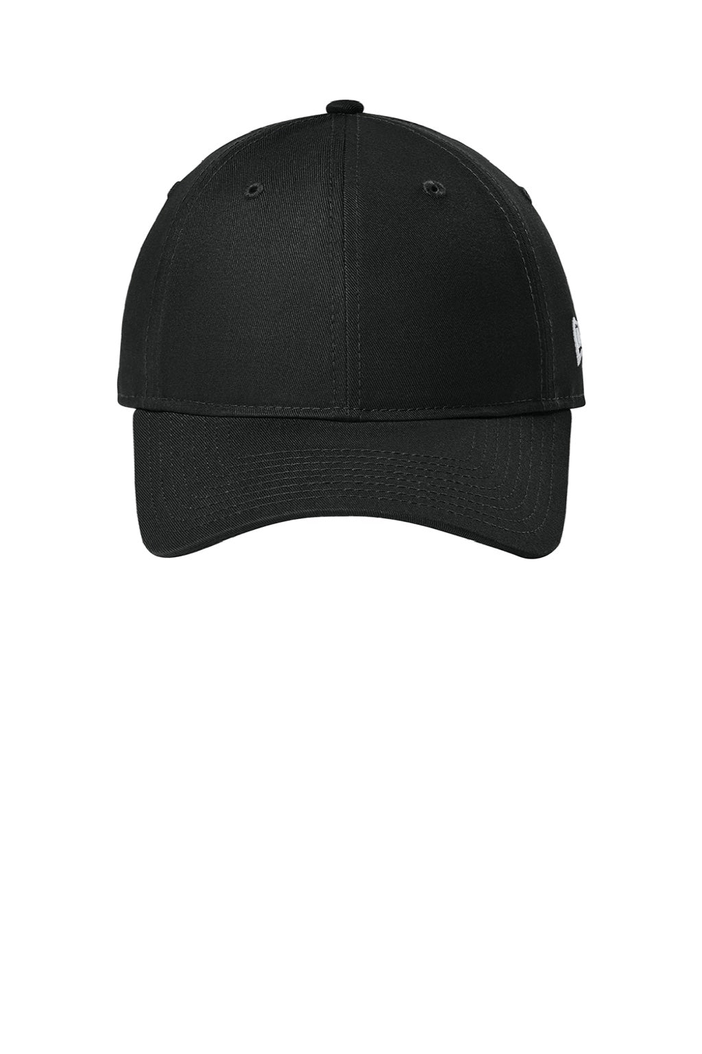New Era Hats NE201 Mens Adjustable Hat Flag Black Flat Front