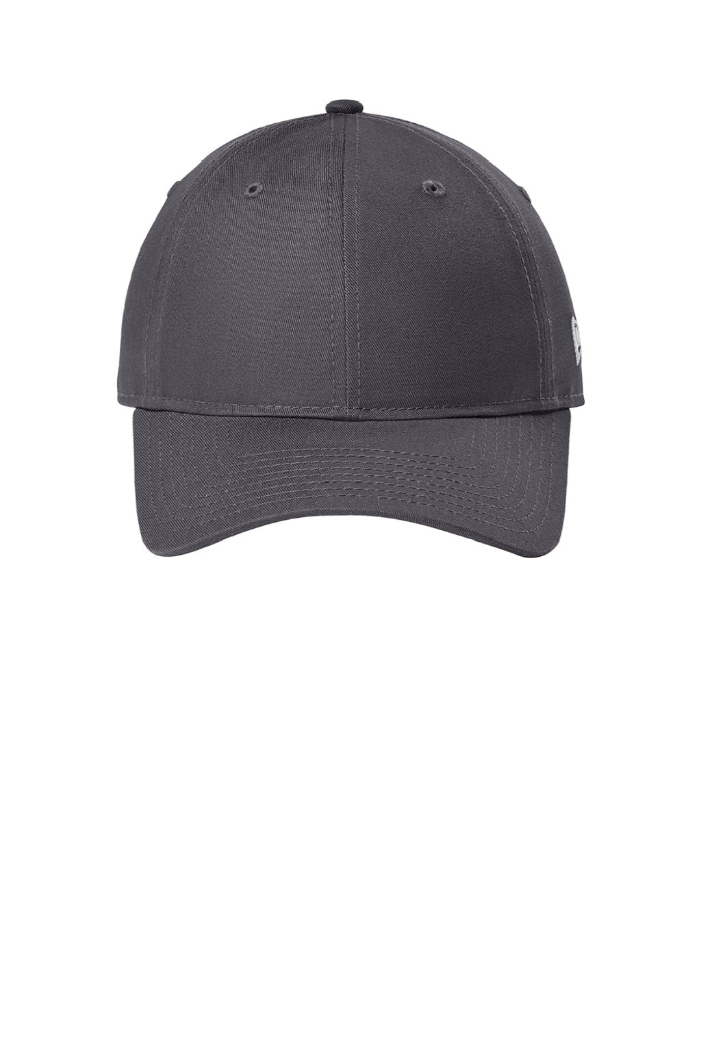 New Era Hats NE201 Mens Adjustable Hat Flag Graphite Grey Flat Front