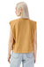 American Apparel 307GD Womens Garment Dyed Muscle Tank Top Faded Mustard Yellow Model Back