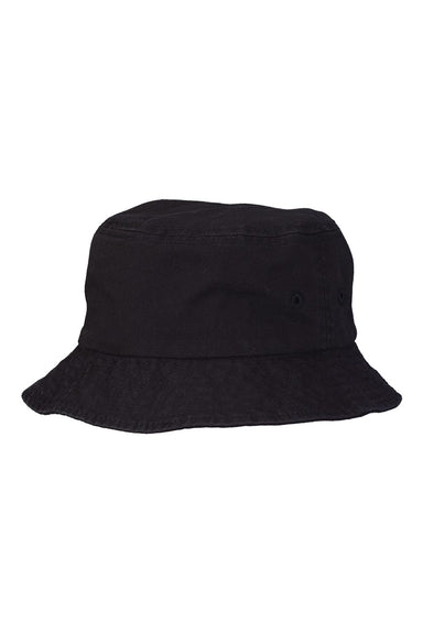 Sportsman 2050 Mens Bucket Hat Black Flat Front