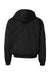 Augusta Sportswear 3280 Mens Water Resistant Full Zip Hooded Jacket Black Flat Back