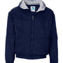 Augusta Sportswear Mens Water Resistant Full Zip Hooded Jacket - Navy Blue
