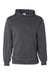 Badger 1454 Mens Performance Moisture Wicking Fleece Hooded Sweatshirt Hoodie w/ Pouch Pocket Graphite Grey Flat Front