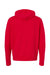 Independent Trading Company AFX90UNZ Mens Full Zip Hooded Sweatshirt Hoodie w/ Pockets Red Flat Back