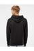 Independent Trading Co. SS4500 Mens Hooded Sweatshirt Hoodie Black Model Back