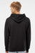 Independent Trading Company SS4500 Mens Hooded Sweatshirt Hoodie w/ Pouch Pocket Black Model Back