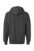 Independent Trading Company SS4500 Mens Hooded Sweatshirt Hoodie w/ Pouch Pocket Heather Charcoal Grey Flat Back