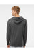 Independent Trading Co. SS4500 Mens Hooded Sweatshirt Hoodie Heather Charcoal Grey Model Back