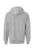Independent Trading Co. SS4500 Mens Hooded Sweatshirt Hoodie Heather Grey Flat Back