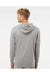 Independent Trading Co. SS4500 Mens Hooded Sweatshirt Hoodie Heather Grey Model Back