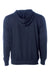 Independent Trading Company SS4500 Mens Hooded Sweatshirt Hoodie w/ Pouch Pocket Classic Navy Blue Flat Back