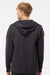 Independent Trading Company SS4500Z Mens Full Zip Hooded Sweatshirt Hoodie w/ Pockets Heather Charcoal Grey Model Back