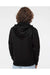 Independent Trading Co. EXP80PTZ Mens Poly Tech Full Zip Hooded Sweatshirt Hoodie Black Model Back