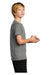 Nike DV7317 Youth Team rLegend Dri-Fit Moisture Wicking Short Sleeve Crewneck T-Shirt Heather Carbon Grey Model Side