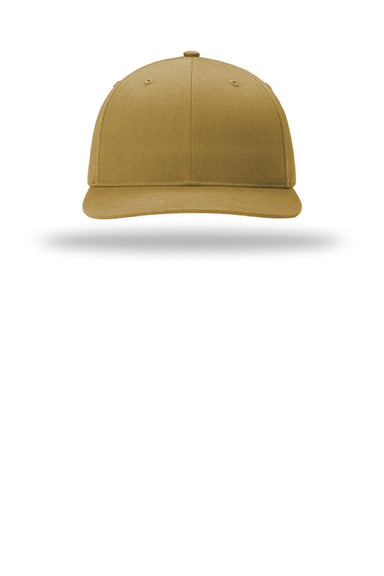 Richardson Hats 312 Mens Twill Back Snapback Trucker Hat Amber Gold Flat Front