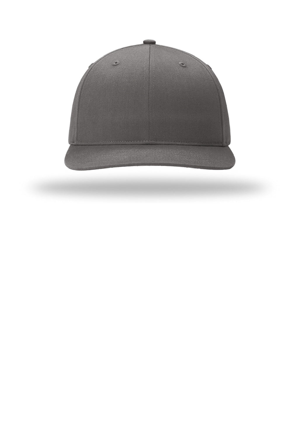 Richardson Hats 312 Mens Twill Back Snapback Trucker Hat Charcoal Grey Flat Front