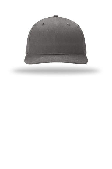 Richardson Hats 312 Mens Twill Back Snapback Trucker Hat Charcoal Grey Flat Front