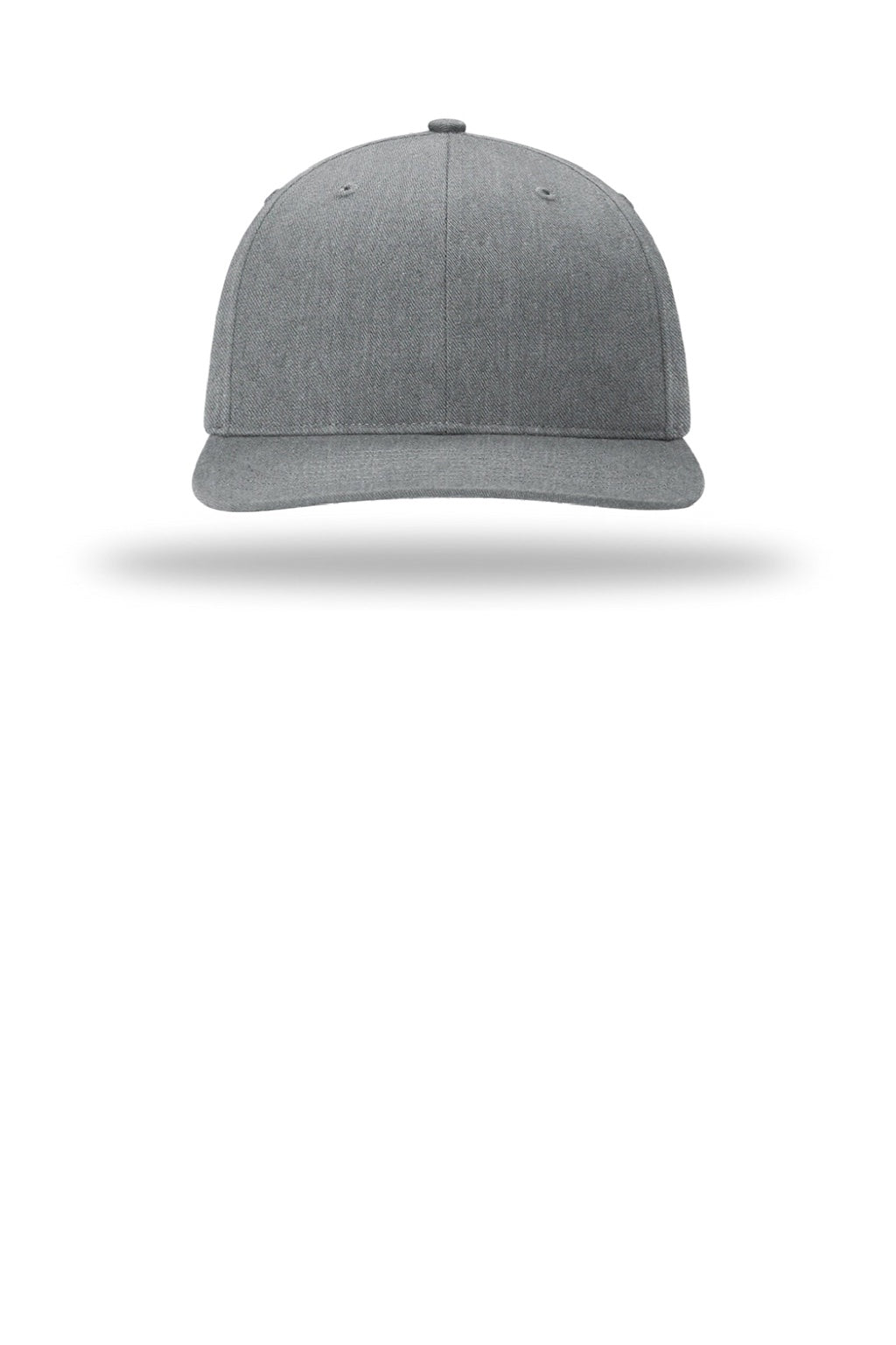 Richardson Hats 312 Mens Twill Back Snapback Trucker Hat Heather Grey Flat Front