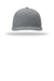 Richardson Hats 312 Mens Twill Back Snapback Trucker Hat Heather Grey Flat Front