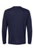 Augusta Sportswear 788 Mens Moisture Wicking Long Sleeve Crewneck T-Shirt Navy Blue Model Flat Back