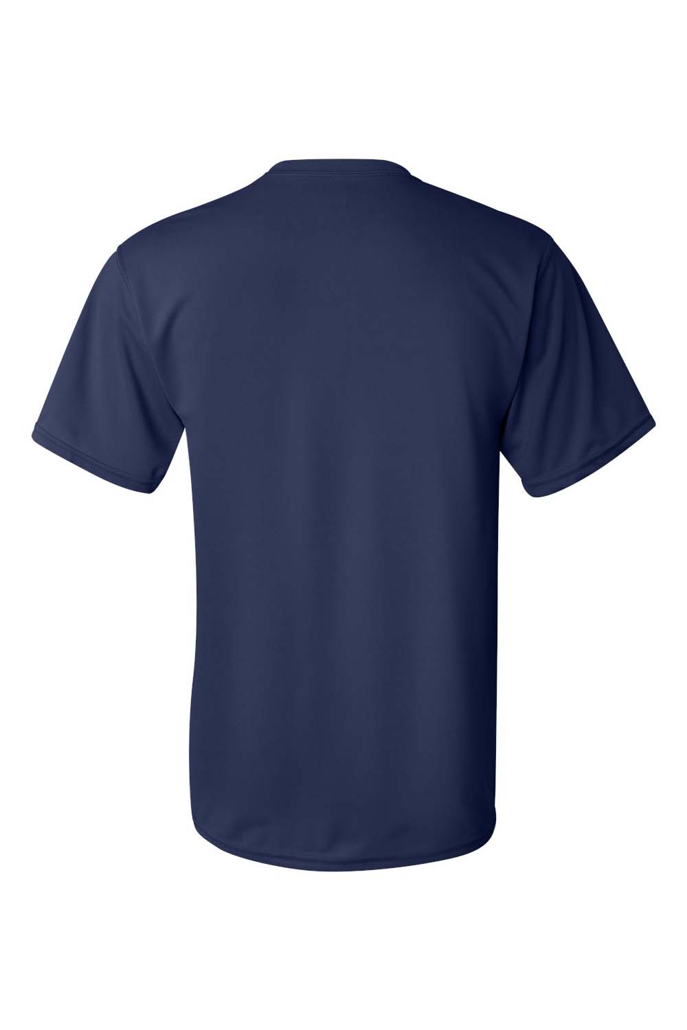 Augusta Sportswear 790 Mens Moisture Wicking Short Sleeve Crewneck T-Shirt Navy Blue Model Flat Back