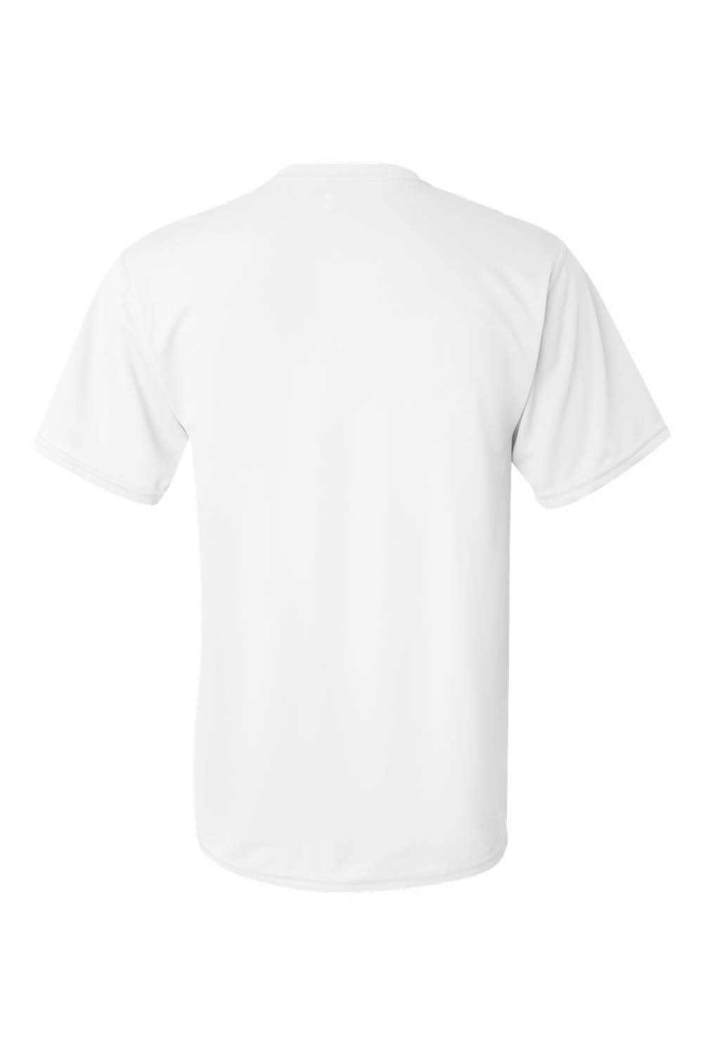 Augusta Sportswear 790 Mens Moisture Wicking Short Sleeve Crewneck T-Shirt White Model Flat Back