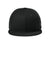 New Era Hats NE4020 Mens Flat Bill Snapback Hat Flag Black Flat Front