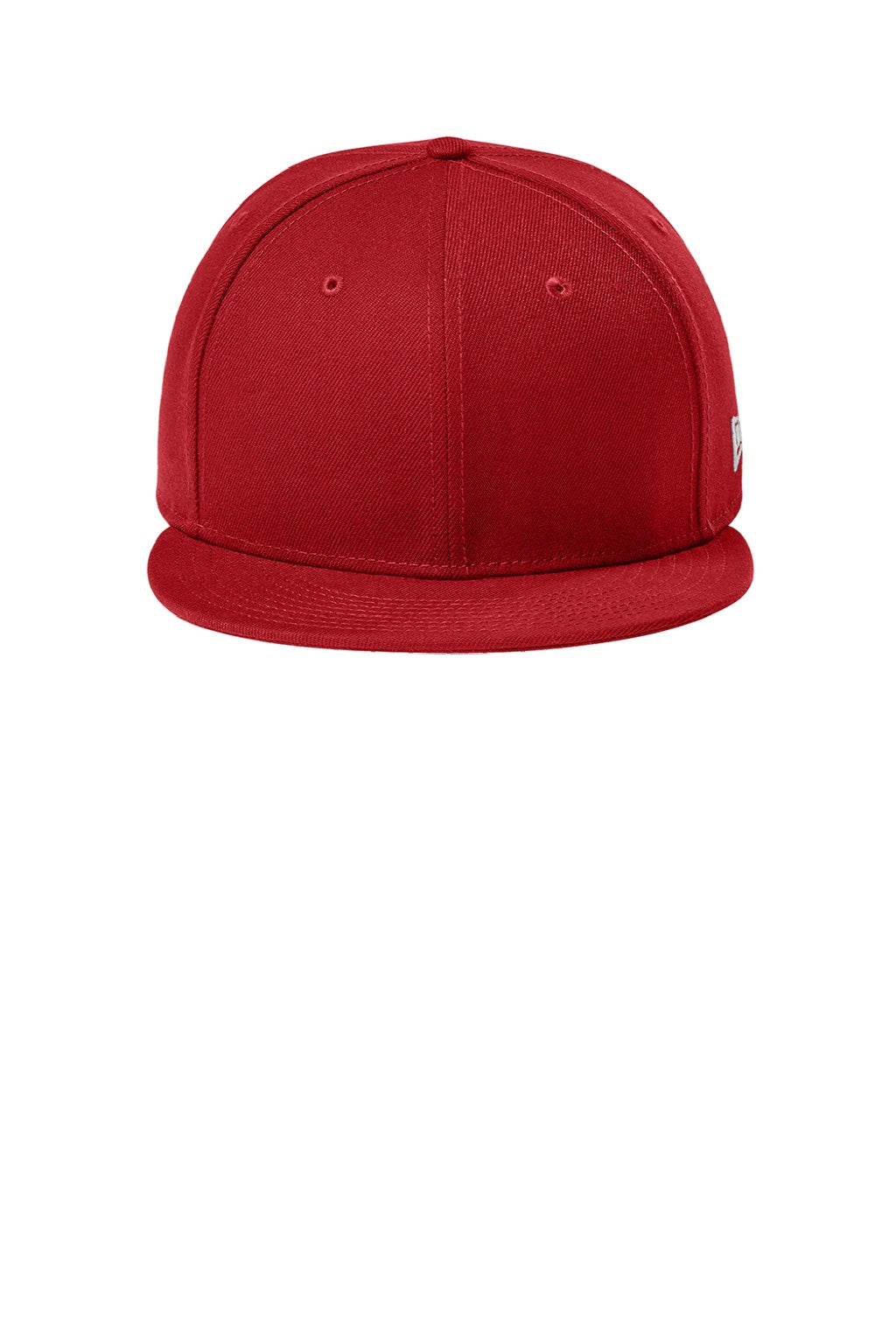 New Era Hats NE4020 Mens Flat Bill Snapback Hat Flag Scarlet Red Flat Front