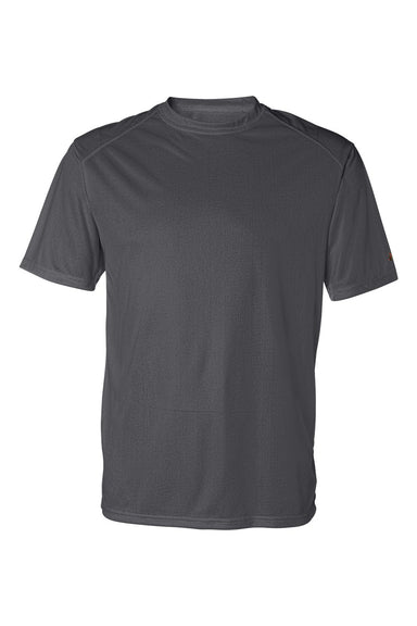 Badger 4120 Mens B-Core Moisture Wicking Short Sleeve Crewneck T-Shirt Graphite Grey Flat Front
