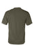 Badger 4120 Mens B-Core Moisture Wicking Short Sleeve Crewneck T-Shirt Olive Drab Green Flat Back
