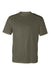 Badger 4120 Mens B-Core Moisture Wicking Short Sleeve Crewneck T-Shirt Olive Drab Green Flat Front