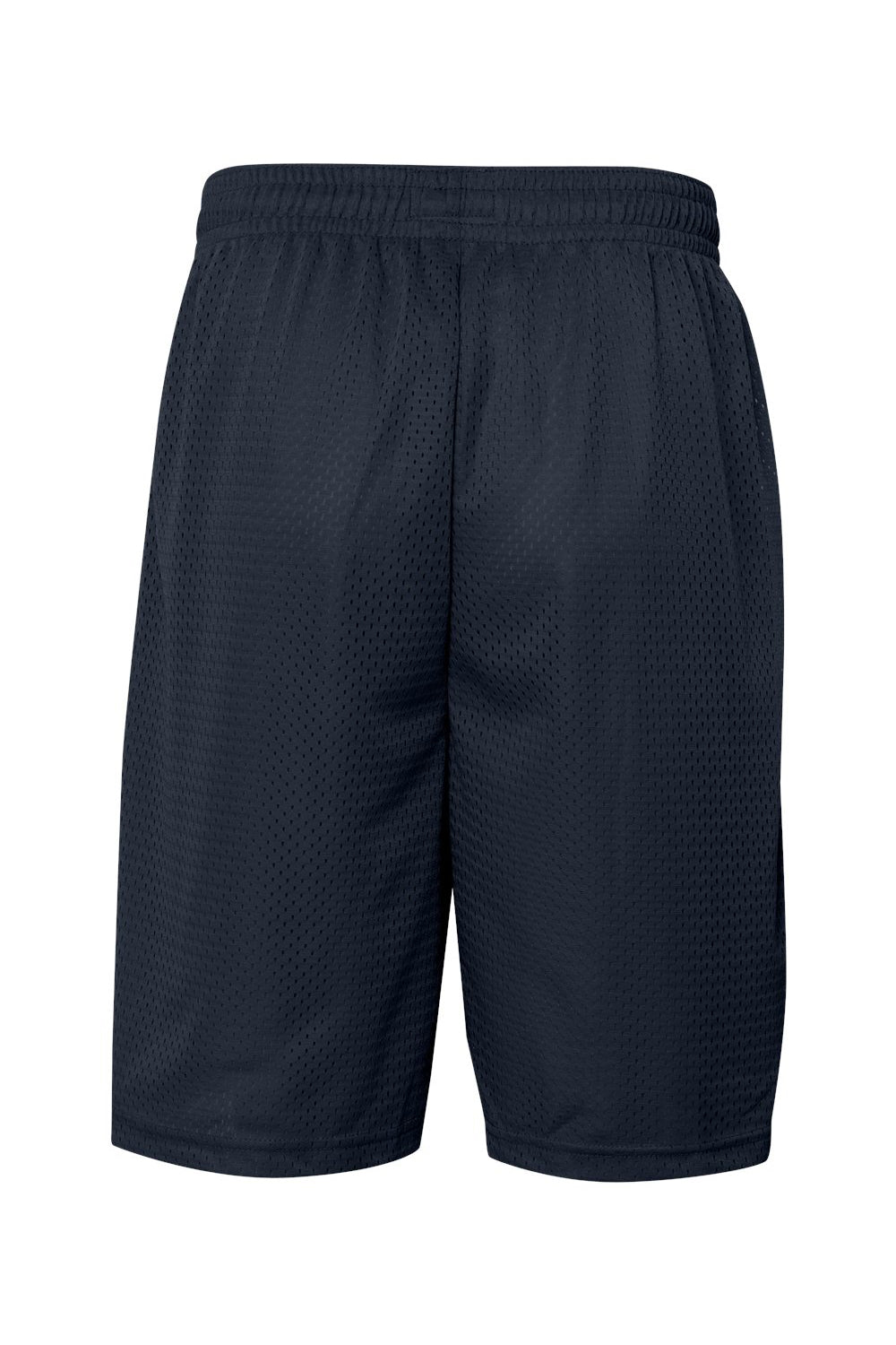 Badger 7219 Mens Pro Mesh Shorts w/ Pockets Navy Blue Flat Back