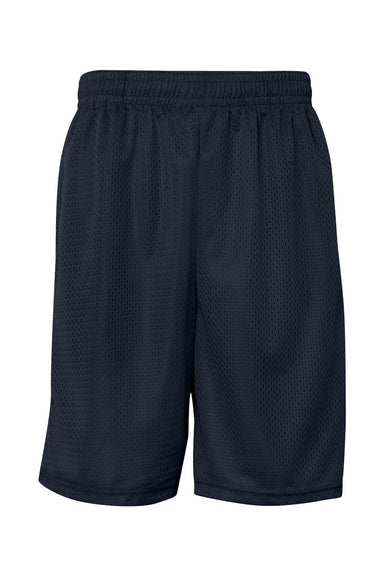 Badger 7219 Mens Pro Mesh Shorts w/ Pockets Navy Blue Flat Front